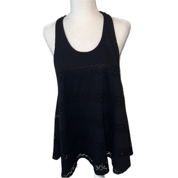 Show Me Your Mumu Lace Detail Black Tunic Tank Dress Size S - Picture 1 of 8